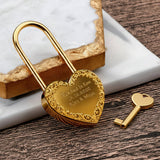 Locked In Love, Till Death Do Us Part - Personalized Skull Heart Padlock