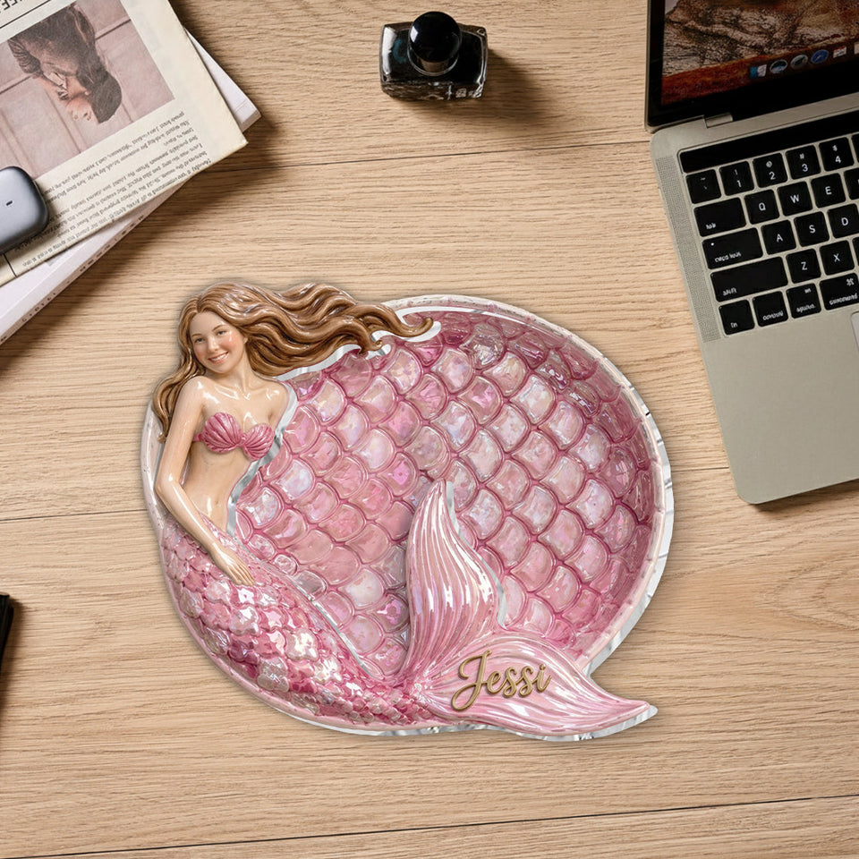Beautiful Mermaid - Personalized Mermaid Catch-All Tray