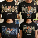 Proud Military Mom - Personalized Mother T-shirt And Hoodie