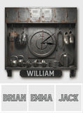 No Pain No Gain - Personalized Fitness LED Light Wall Clock
