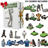 Golf Collection - Personalized Golf Folded Advent Calendar With Ornaments