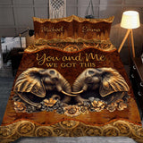You & Me - Personalized Couple Quilt Set