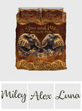 You & Me - Personalized Couple Quilt Set