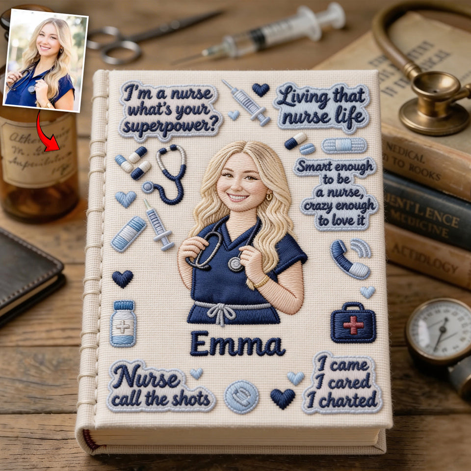 Nurse Journal - Personalized Nurse Leather Journal