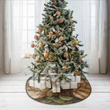You & Me - Personalized Hunting Shaped Tree Skirt