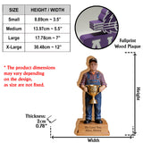 World's Best Papa - Personalized Grandpa Custom Shaped Wood Plaque
