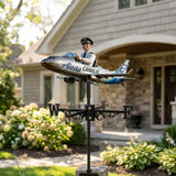Pilot The Dream Job - Personalized Pilot Weather Vane