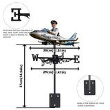 Pilot The Dream Job - Personalized Pilot Weather Vane