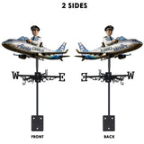 Pilot The Dream Job - Personalized Pilot Weather Vane