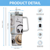 Love Traveling - Personalized Travelling Tumbler With Handle
