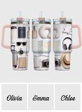 Love Traveling - Personalized Travelling Tumbler With Handle