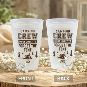 Camping Crew Most Likely - Personalized Camping Frosted Cup