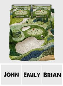 Born To Golf - Personalized Golf Bedding Set