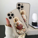 Memorial Gift Idea, Gift for Lost of Loved Ones - Personalized Memorial 3D Embossed Leather Phone Case
