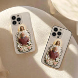 Memorial Gift Idea, Gift for Lost of Loved Ones - Personalized Memorial 3D Embossed Leather Phone Case