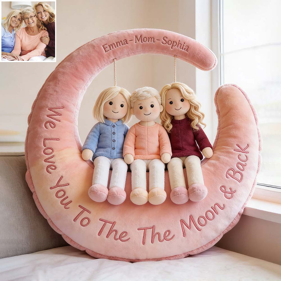 I Love You - Personalized Mother Premium Faux Fur Pillow