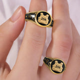 Protect And Serve - Personalized Police Officer Signet Ring