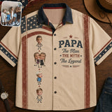 The Man The Myth The Legend - Personalized Grandpa Hawaiian Shirt