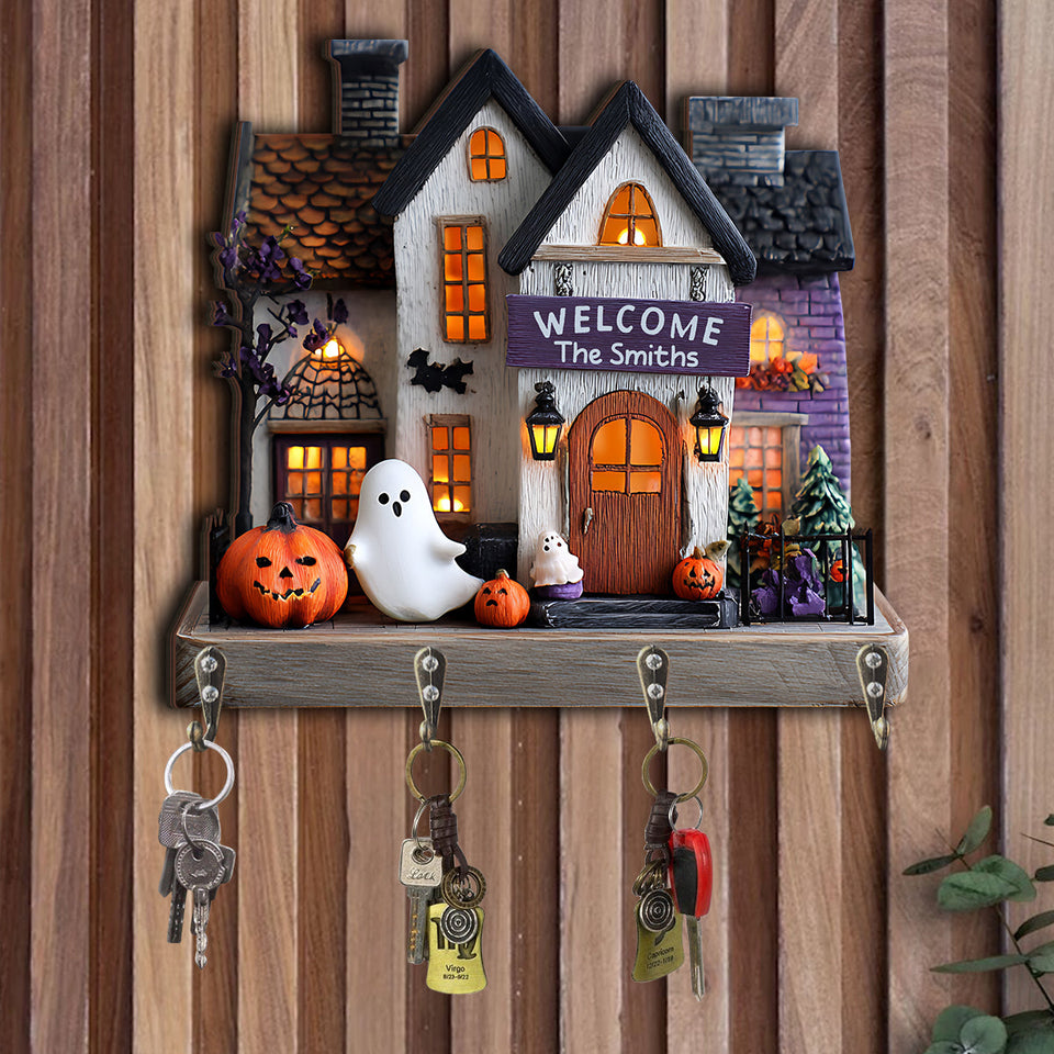 Happy Family - Personalized Family Custom Shaped Key Rack
