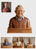 In Loving Memory - Personalized Memorial Custom Shape Wooden Candle Holder