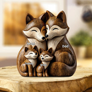 Papa Wolf - Personalized Father Custom Shaped Acrylic Plaque