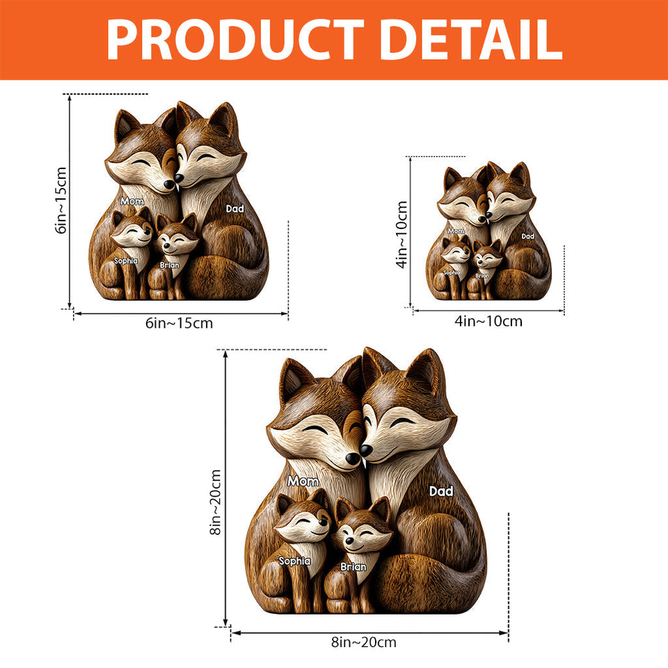 Papa Wolf - Personalized Father Custom Shaped Acrylic Plaque