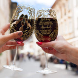 Best B*tches - Personalized Bestie Wine Glass With Long Stem