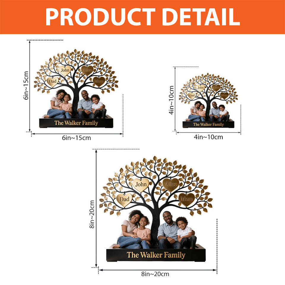 Family Gift - Personalized Family Custom Shaped Acrylic Plaque