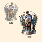 Custom Any Photo Gift For Fishing Dad/Grandpa - Personalized Fishing Custom Shaped Acrylic Plaque