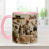 Custom From Any Photo - Personalized Hunting Set Accent Mug with Acrylic Stirrers