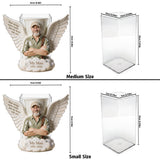 Your Wings Were Ready But My Heart Was Not - Personalized Memorial Acrylic Pot