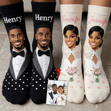 Wedding Gift - Personalized Couple Socks