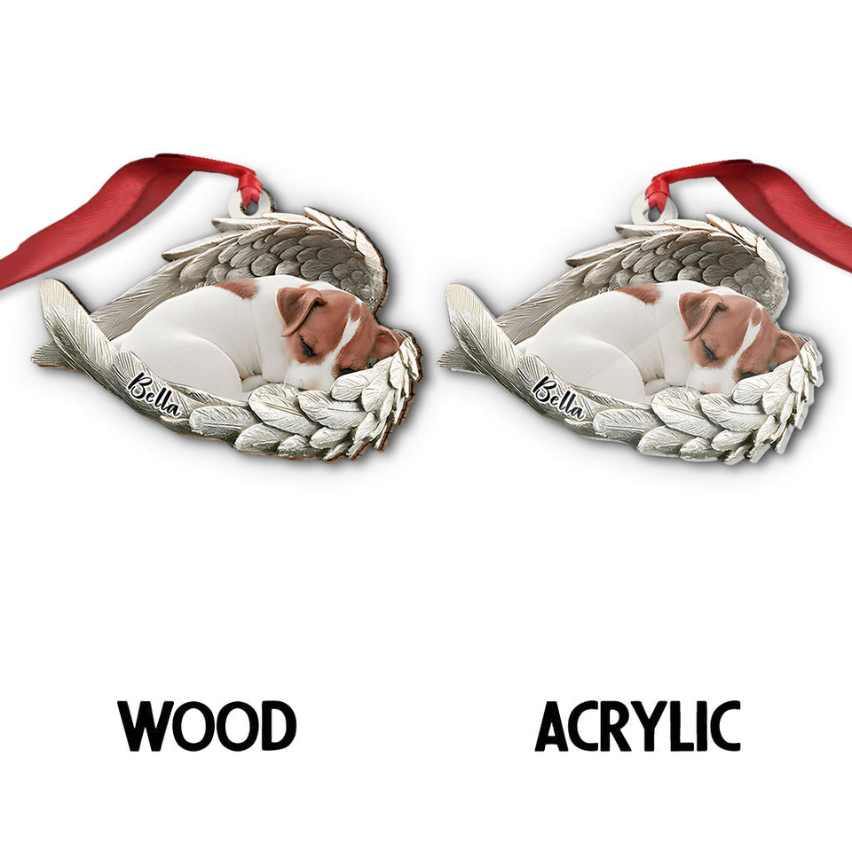Angel Wings Dogs Cats Pet Lovers - Personalized Dog Ornament