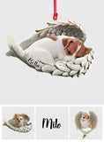 Angel Wings Dogs Cats Pet Lovers - Personalized Dog Ornament