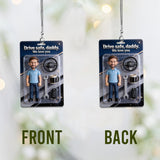 Father Gift - Personalized Father Car Ornament