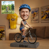 Bicycle Bobblehead - Personalized Cycling Custom Shaped Acrylic Plaque