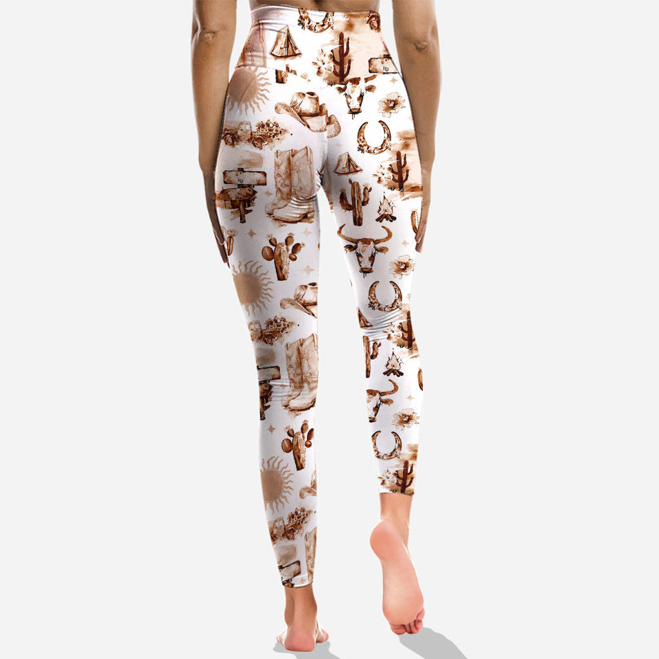 Cowgirl Spirit - Personalized Cowgirl Hoodie and Leggings