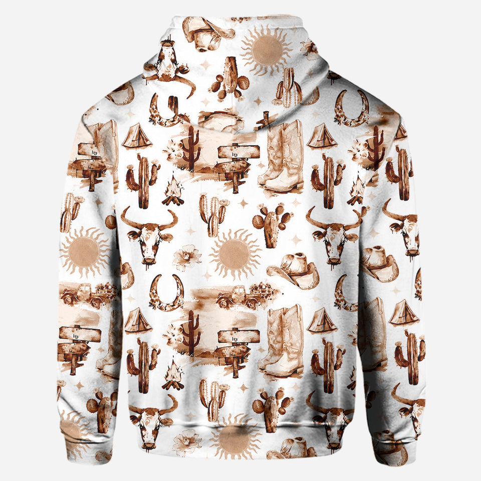 Cowgirl Spirit - Personalized Cowgirl Hoodie and Leggings