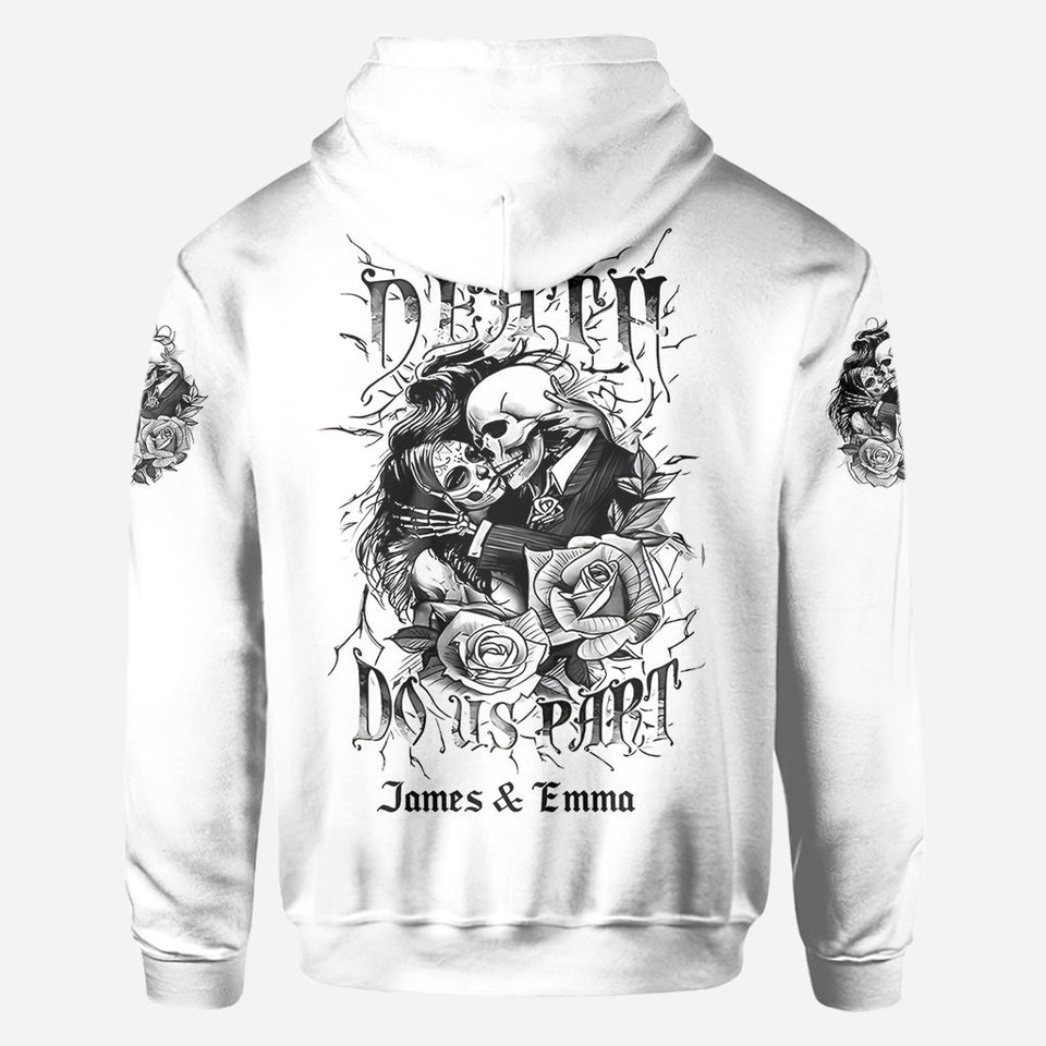 Til Death Do Us Part - Personalized Couple All Over Shirt