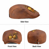 Golf & Whiskey - Personalized Golf Newsboy Cap