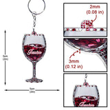 Just A Girl Who Loves Wine - Personalized Wine Keychain
