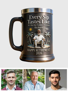 Happy Retirement - Personalized Retired Beer Stein