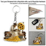 Just A Girl Who Loves Books - Personalized Book Ornament