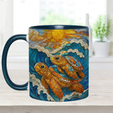 Turtle Beach Lover - Personalized Turtle Accent Mug