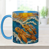 Turtle Beach Lover - Personalized Turtle Accent Mug