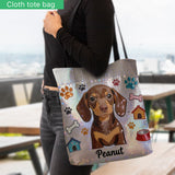 I Love My Dog - Personalized Dog Tote Bag