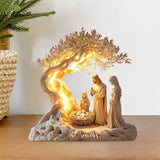 The Holy Nativity - Personalized Christian Custom Shaped Acrylic Plaque