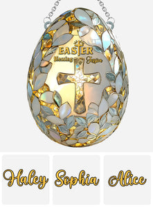 Easter Blessing - Personalized Easter Day Window Hanging Suncatcher Ornament