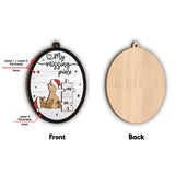 My Missing Piece - Personalized Couple 2 Layered Piece Ornament