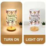 Love Being Called Grandma - Personalized Grandma Tableside Lamp With Wood Base